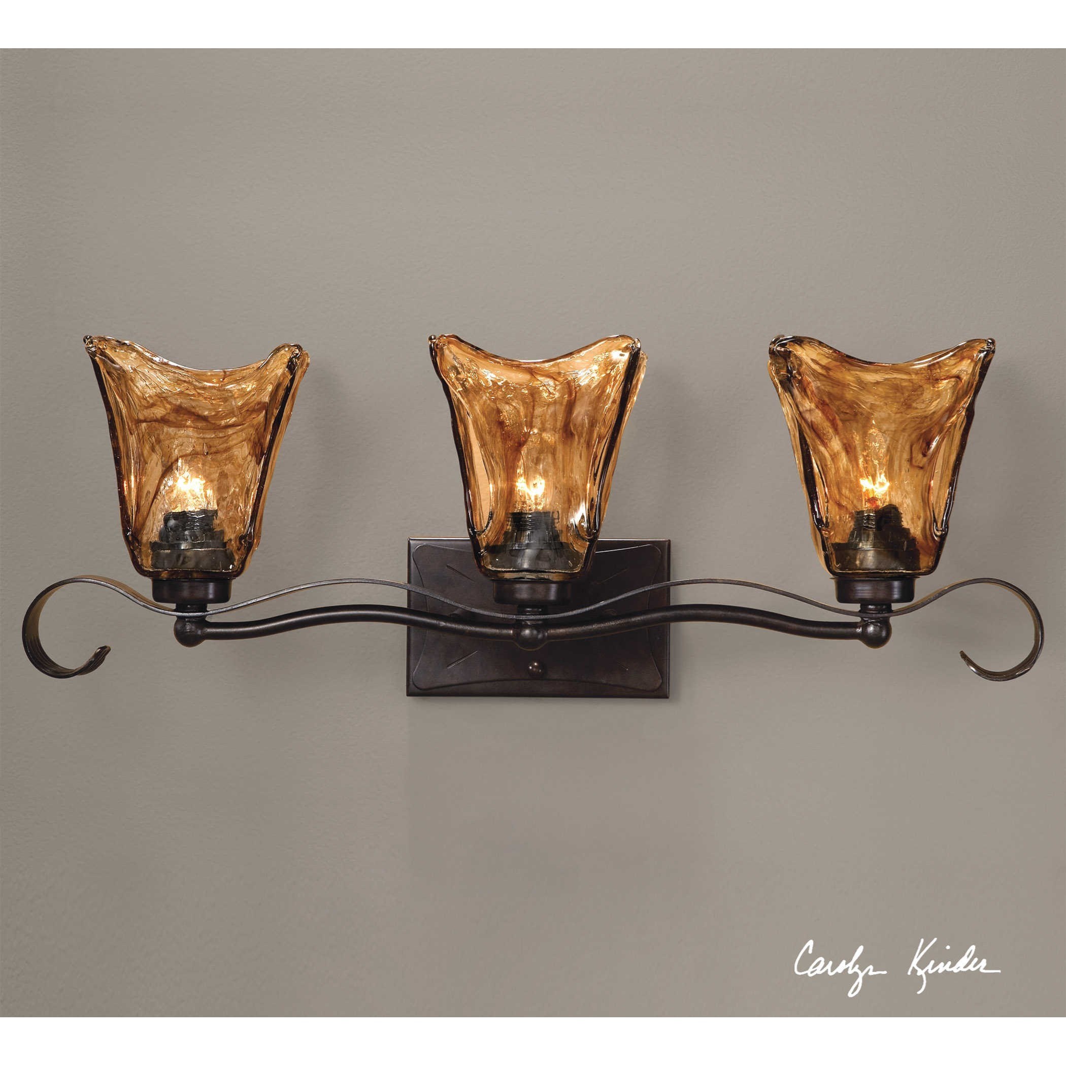 Uttermost Lighting Fixtures Wall Sconces Vetraio 3Light Vantity